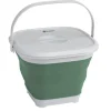 Collaps Bucket Square w/lid Shadow Green