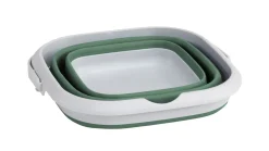 Collaps Bucket Square w/lid Shadow Green