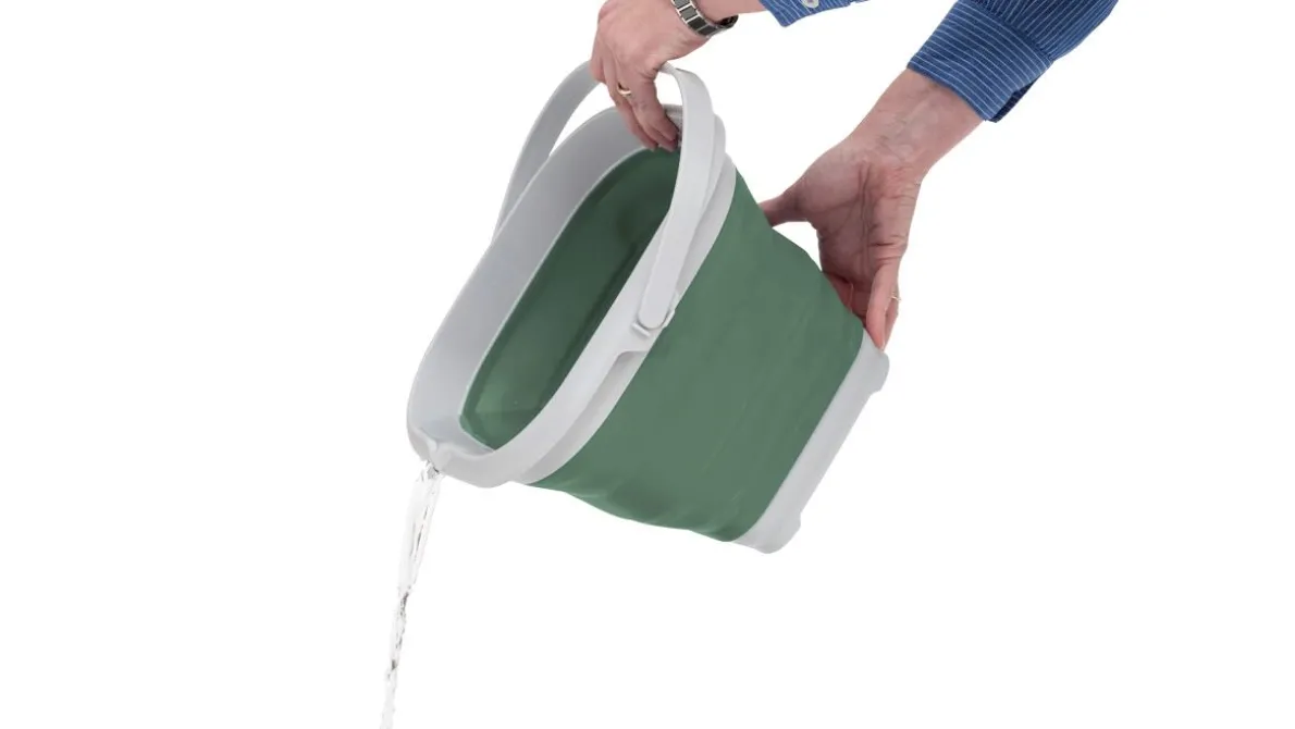 Collaps Bucket Square w/lid Shadow Green