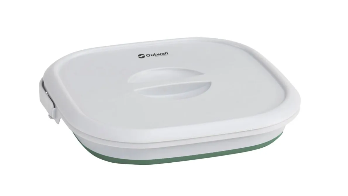 Collaps Bucket Square w/lid Shadow Green