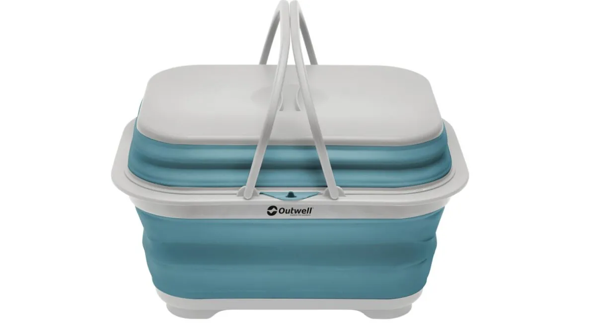 Collaps Washing Base w/handle & lid Classic Blue