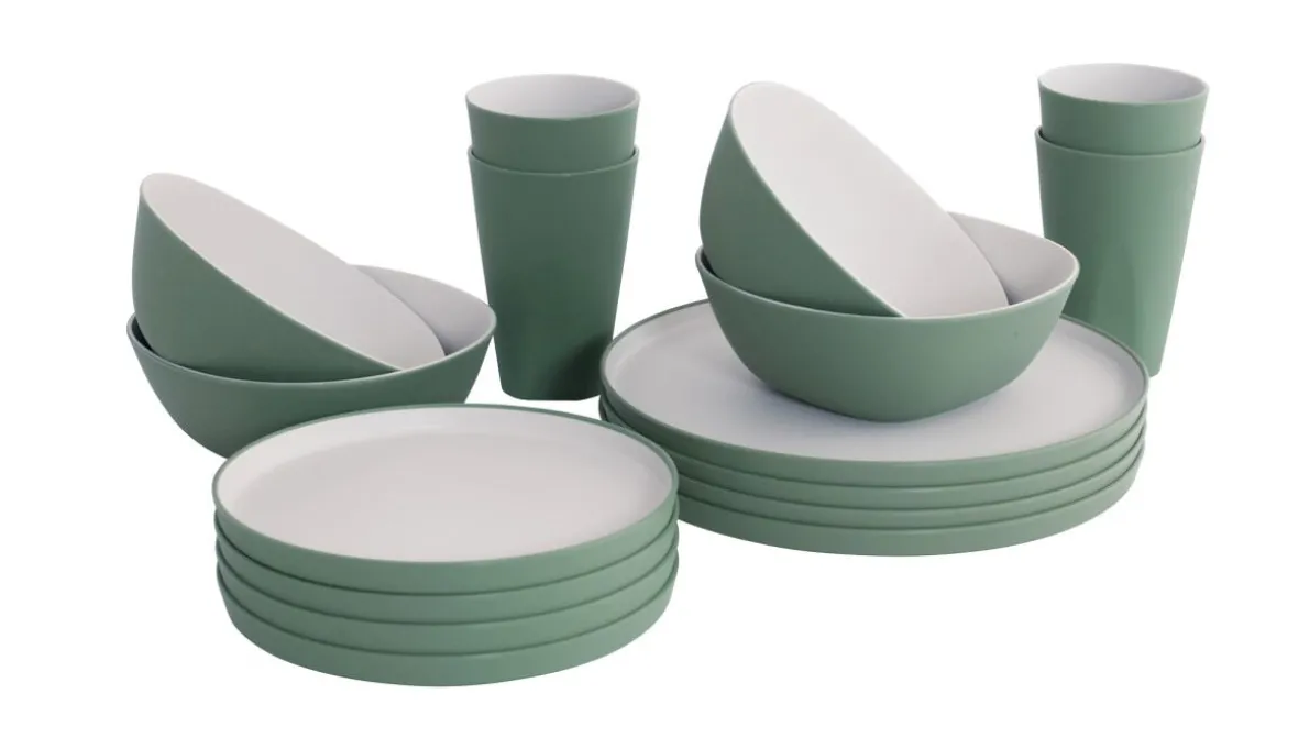 Gala 4 Person Dinner Set Shadow Green