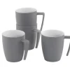 Gala 4 Person Mug Set Grey Mist